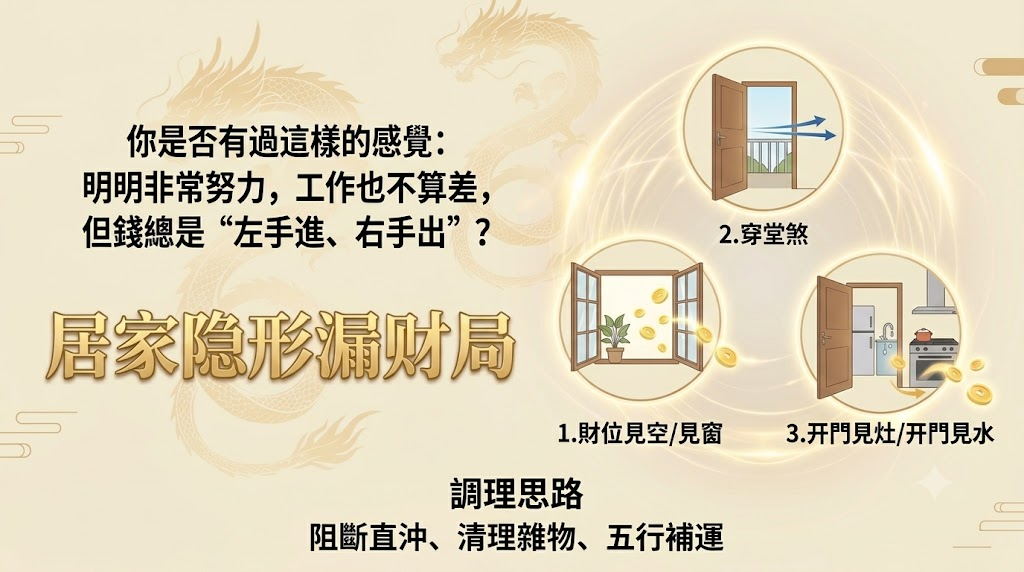 為什麼你天天拜財神，財運還是沒起色？這3個居家“隱形漏財局”，90%的人都忽略了